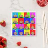 Serviette En Papier Serviettes d'anniversaire avec conception de gâtea (En situation)