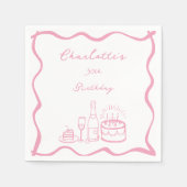 Serviette En Papier Serviettes d'anniversaire de 30e anniversaire de l (Devant)