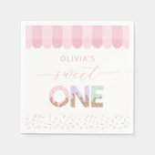 Serviette En Papier Serviettes d'anniversaire de crème glacée sucrée (Devant)