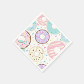 Serviette En Papier Serviettes d'anniversaire de Donut, serviettes de  (Coin)