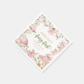 Serviette En Papier Serviettes d'anniversaire de fée florale (Coin)