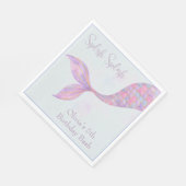 Serviette En Papier Serviettes d'anniversaire de Sirène de Splish Spla (Coin)