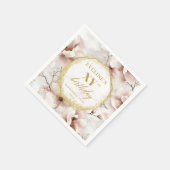 Serviette En Papier Serviettes d'Anniversaire Élégantes en or clair pe (Coin)