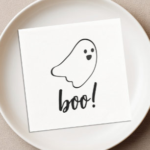 Serviette En Papier Serviettes d'anniversaire fantômes Hey Boo pour en