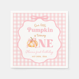 Serviette En Papier Serviettes d'anniversaire fille rose petite citrou