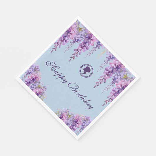 Serviette En Papier Serviettes d'anniversaire florales inspirées de Br (Coin)