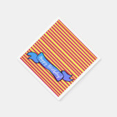 Serviette En Papier Serviettes d'anniversaire jaune et rose (Coin)