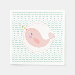 Serviette En Papier serviettes d'anniversaire Pastel Mermaid