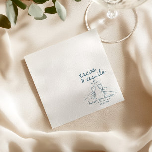Serviette En Papier Serviettes d'anniversaire personnalisées Tacos et