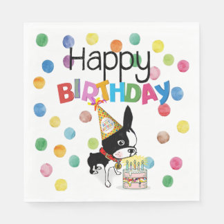 Serviette En Papier serviettes d'anniversaire pour les messageries de