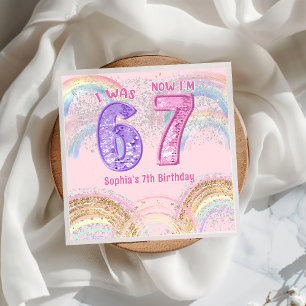 Serviette En Papier Serviettes d'anniversaire Six Sept 67