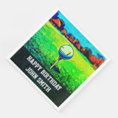 Serviette En Papier Serviettes d'Anniversaire sur mesure pour hommes (Coin)