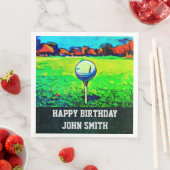 Serviette En Papier Serviettes d'Anniversaire sur mesure pour hommes (En situation)