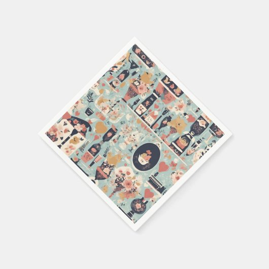 Serviette En Papier Serviettes d'art à désherbage classique (Coin)