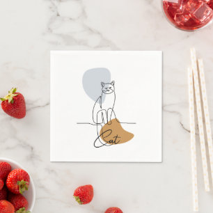 Serviette En Papier Serviettes d'art minimaliste sur mesure