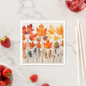 Serviette En Papier Serviettes d'automne (En situation)