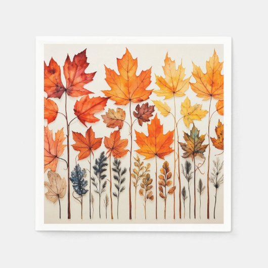 Serviette En Papier Serviettes d'automne (Devant)