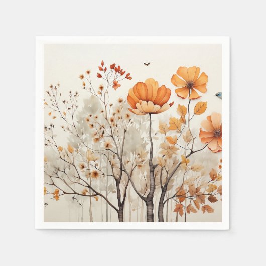Serviette En Papier Serviettes d'automne (Devant)