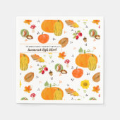 Serviette En Papier Serviettes d'automne personnalisées (Devant)