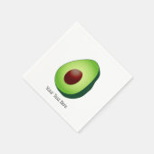 Serviette En Papier Serviettes d'avocat vert mignonne avec texte perso (Coin)