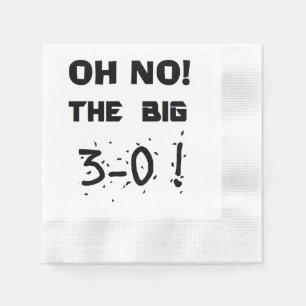 Serviette En Papier serviettes de "30ème anniversaire"