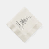 Serviette En Papier Serviettes de 70e anniversaire de Champagne person (Coin)