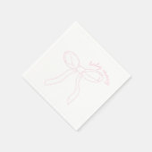 Serviette En Papier Serviettes de Baby shower à la cave rose, Fête d'a (Coin)