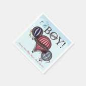 Serviette En Papier Serviettes de baby shower à montgolfière (Coin)