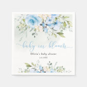 Serviette En Papier Serviettes de baby shower bleu Eucalyptus (Devant)