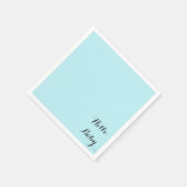 Serviette En Papier serviettes de baby shower bleu personnalisées pour (Coin)