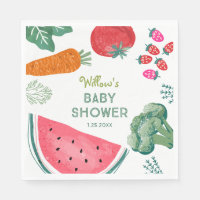 Serviettes de Baby shower cultivées localement