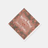 Serviette En Papier Serviettes de Baby shower doux Berry - Fraises (Coin)