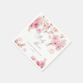 Serviette En Papier Serviettes de baby shower en fleur de cerisier Sak (Coin)