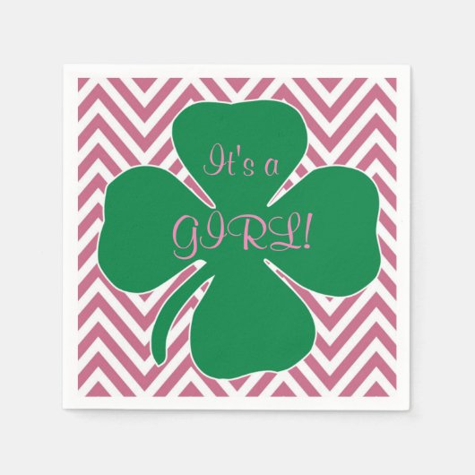 Serviette En Papier Serviettes de Baby shower irlandaises à thème (Devant)