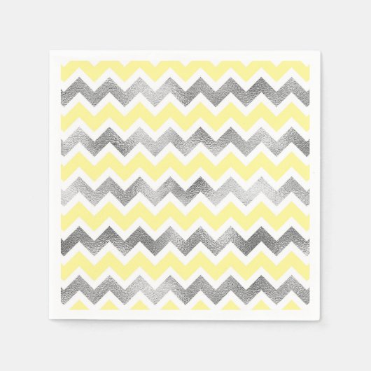 Serviette En Papier Serviettes de baby shower Jaune (Devant)