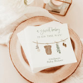 Serviette En Papier Serviettes de Baby shower neutres pour les femmes,