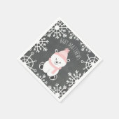 Serviette En Papier Serviettes de Baby shower pour fille d'hiver de l' (Coin)