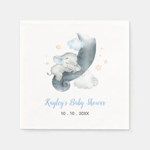 Serviette En Papier Serviettes de Baby shower pour garçon (Eléphant do