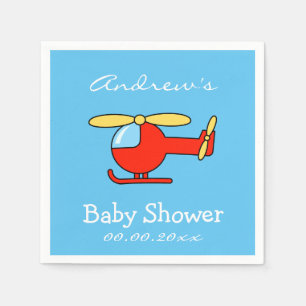 Serviette En Papier Serviettes de baby shower pour hélicoptère jouet p