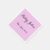 Serviette En Papier serviettes de baby shower roses personnalisées pou (Coin)