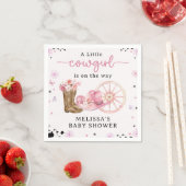 Serviette En Papier Serviettes de Baby shower Rustique Ouest Petit Cow (En situation)