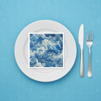 Serviettes de bain bleu écrasant