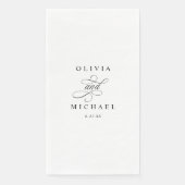 Serviette En Papier Serviettes de bain Mariage personnalisées pour la (Devant)