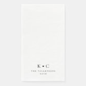 Serviette En Papier Serviettes de bain Mariage personnalisées pour sal (Devant)