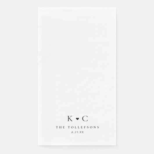 Serviette En Papier Serviettes de bain Mariage personnalisées pour sal (Devant)