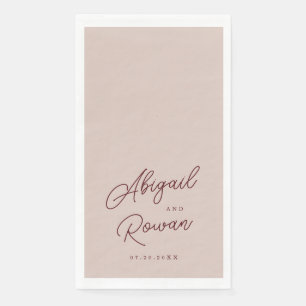 Serviette En Papier Serviettes de bain minimalistes Bourgogne poussiér