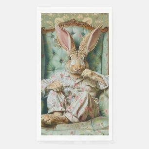 Serviette En Papier Serviettes de bain pour invités en forme de lapin
