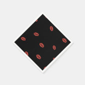 Serviette En Papier Serviettes de bain rouge lèvres (Coin)