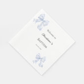 Serviette En Papier Serviettes de baptême à l'arc bleu (Coin)