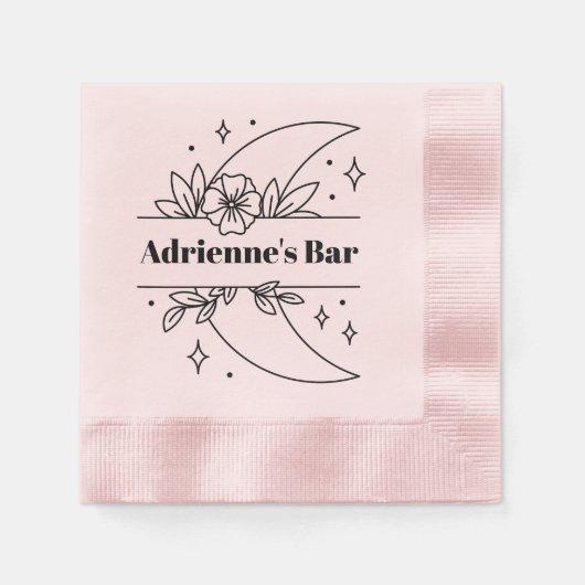 Serviette En Papier Serviettes de boissons simples minimalistes (Devant)
